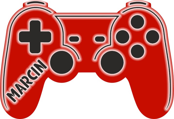 Designerska Lampka z imieniem- Czerwony Kontroler, Gamepad do konsoli | Dekoracja do pokoju nastolatka | Prezent, gadżet dla gracza 81374 - zdjęcie 2