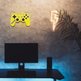 Lampka gamingowa z imieniem- Żółty Kontroler, Gamepad do konsoli | Nowoczesna dekoracja do pokoju młodzieżowego | Prezent, gadżet dla fana gier 81375 Naklejkomania - zdjecie 3 - miniatura