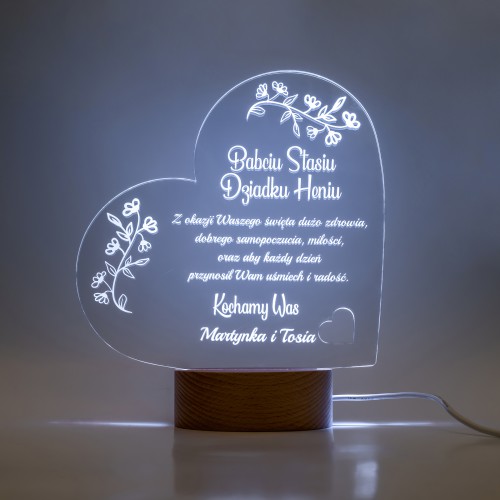 Lampka serce zmieniająca kolory prezent na Dzień Babci i Dzień Dziadka 69106 - zdjęcie 8