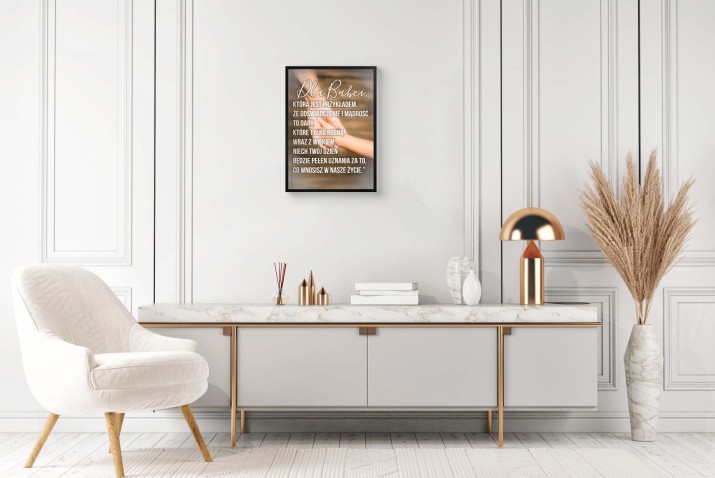 Dekoracyjny Plakat dla Babci | Oryginalny, gustowny upominek na Dzień Babci- plakat z podziękowaniem 81381 - zdjęcie 7