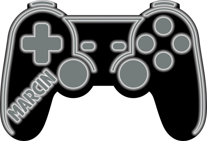 Stylowa Lampka gamingowa z imieniem- Kontroler, Gamepad, Joystick do konsoli | Nowoczesne oświetlenie do pokoju młodzieżowego | Prezent, gadżet dla fana gier 81377 - zdjęcie 2