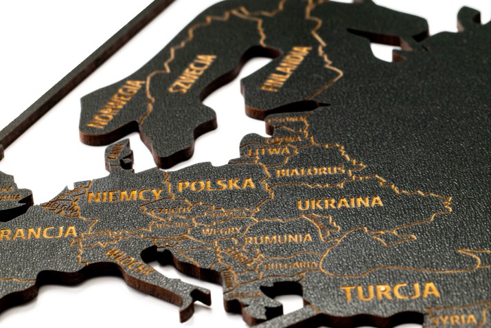 Obraz ażurowy Mapa świata: Granice i nazwy Państw i krajów 66809 - zdjęcie 3