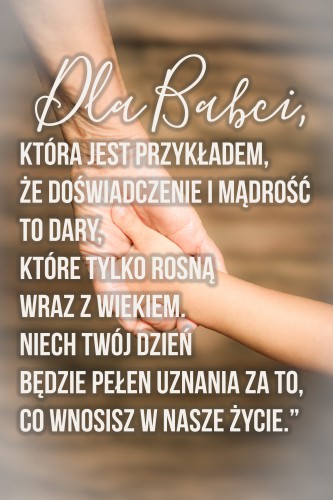 Dekoracyjny Plakat dla Babci | Oryginalny, gustowny upominek na Dzień Babci- plakat z podziękowaniem 81381 - zdjęcie 4