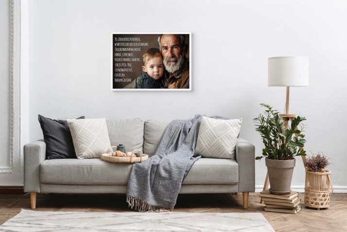 Prezent na Dzień Dziadka- Wyjątkowy Plakat z cytatem | Dekoracyjny plakat dla dziadka od wnuka 81384 - zdjęcie 8