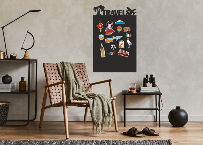Samoprzylepna tablica magnetyczna na magnesy z podróży 45x70cm 67400 - zdjęcie 4