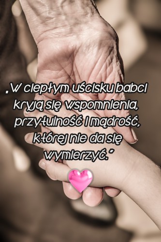 Wyjątkowy Plakat na prezent dla Babci | Oryginalny, elegancki upominek na Dzień Babci- plakat z cytatem 81382 - zdjęcie 4