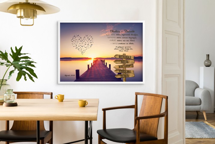 Wzruszająca Pamiątka dla Dziadków- personalizowany Plakat z pięknym cytatem i imionami | Prezent na Dzień Babci i Dziadka od wnuków 23435 - zdjęcie 6