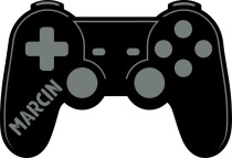 Stylowa Lampka gamingowa z imieniem- Kontroler, Gamepad, Joystick do konsoli | Nowoczesne oświetlenie do pokoju młodzieżowego | Prezent, gadżet dla fana gier 81377 Naklejkomania - zdjecie 1 - miniatura