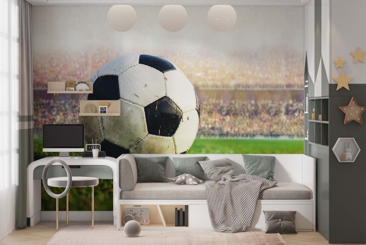 Fototapeta sportowa piłka nożna na trawie 64173