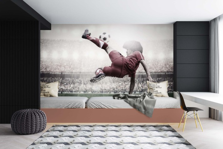 Fototapeta sportowa piłka nożna piłkarska przewrotka 64169