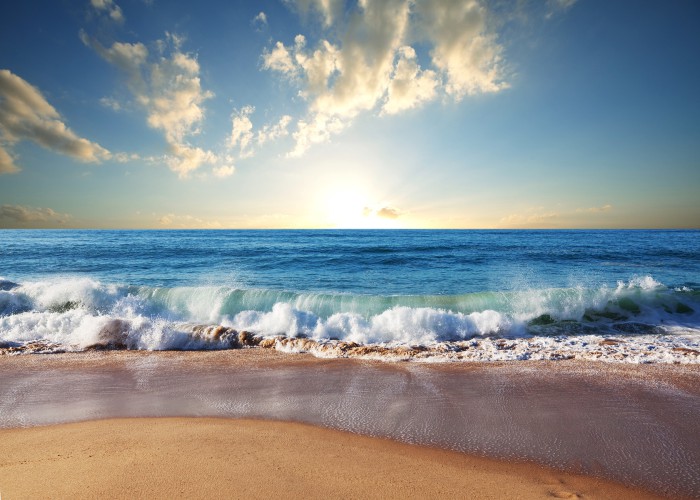 Fototapeta zachód słońca plaża piasek 81449 - zdjęcie 2
