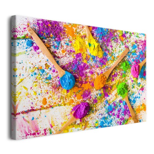 Barwny Obraz inspirowany świętem Holi | Festiwal Kolorów | Dekoracja na ścianę 81533 - zdjęcie 2