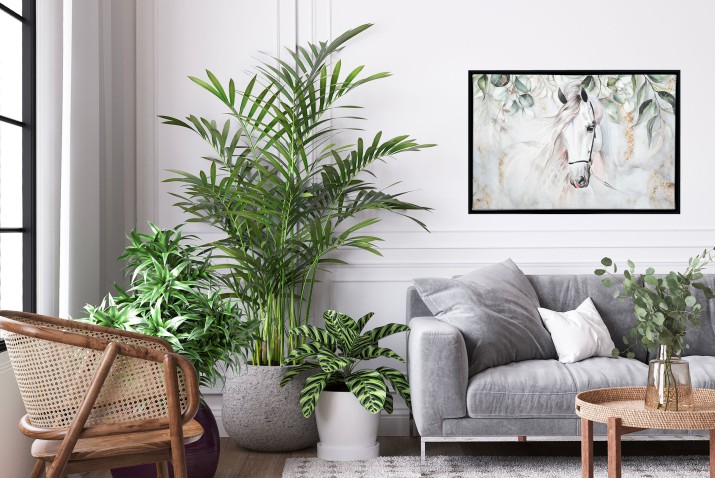 Obraz w Ramie American Box | Koń w liściach | Piękna dekoracja w stylu boho R20455 - zdjęcie 9