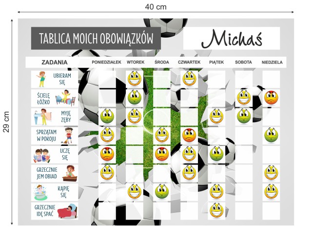 Tablica motywacyjna dla dzieci | Magnetyczny Planer zadań na lodówkę | Lista zadań + 118 znaczników postępu 4632 - zdjęcie 7