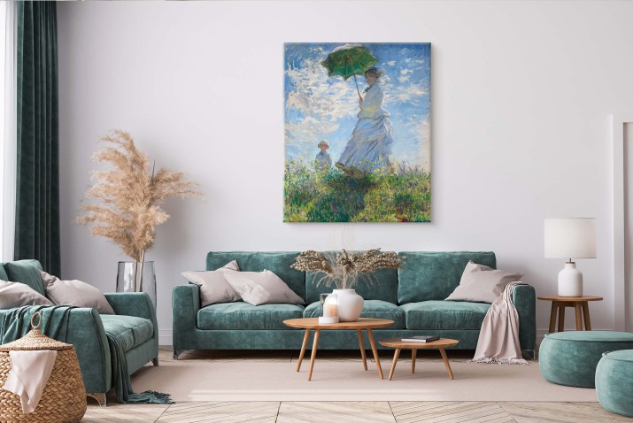 Reprodukcja obrazu- Claude Monet „Kobieta z parasolką” - zdjęcie 2