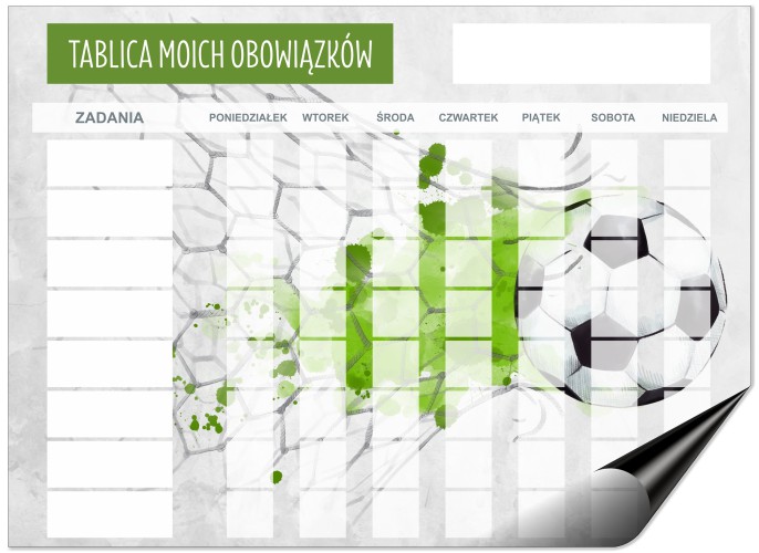 Planer obowiązków dla dzieci | Magnetyczna Tablica motywacyjna z listą zadań + 118 buziek 4627 - zdjęcie 7
