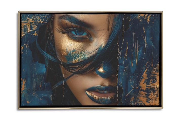 Obraz na ścianę w Ramie American Box | Elegancki Portret Kobiety | Dekoracja do salonu Glamour R73080 - zdjęcie 3