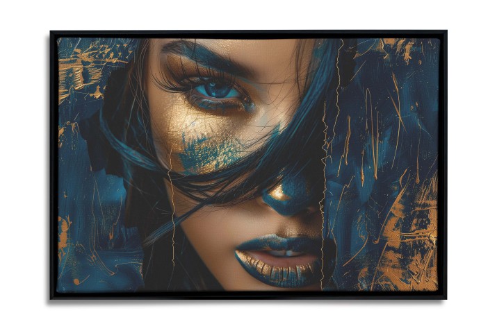 Obraz na ścianę w Ramie American Box | Elegancki Portret Kobiety | Dekoracja do salonu Glamour R73080 - zdjęcie 4