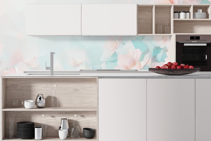 Modna, elegancka osłona nad blat kuchenny- Dekoracyjny panel między szafki 81643 - zdjęcie 2
