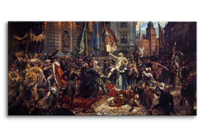 Reprodukcja obrazu na płótnie – Jan Matejko „Konstytucja 3 Maja” - zdjęcie 2
