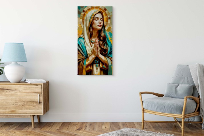 Obraz sakralny- Portret Matki Bożej na płótnie 81678 - zdjęcie 5