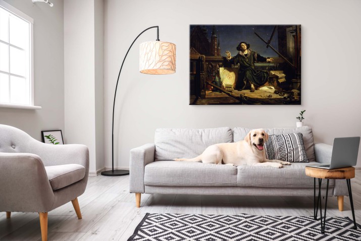 Reprodukcja obrazu na płótnie – Jan Matejko „Kopernik – Rozmowa z Bogiem” - zdjęcie 5