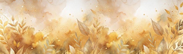 Nowoczesny panel kuchenny nad blat- Złote Liście 81641 - zdjęcie 4