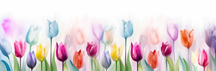 Panel kuchenny na ścianę- kolorowe tulipany 81646 - zdjęcie 4