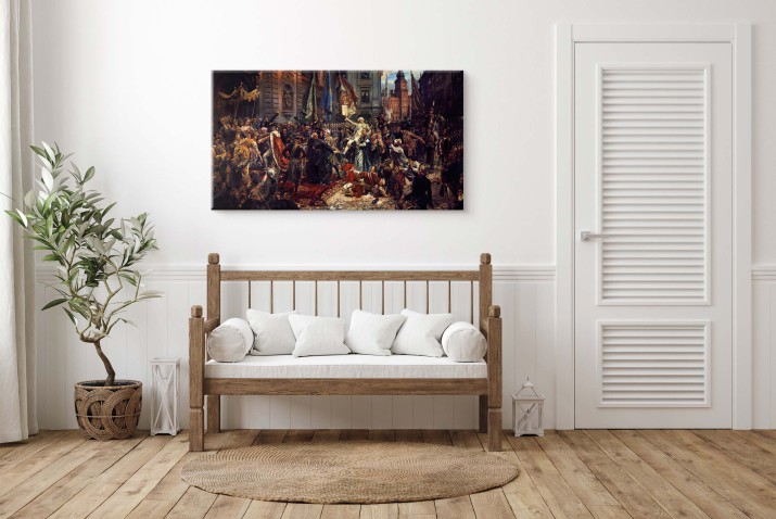 Reprodukcja obrazu na płótnie – Jan Matejko „Konstytucja 3 Maja” - zdjęcie 3