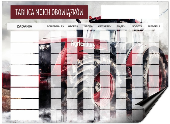 Magnetyczna Tablica obowiązków dla dzieci | Planer zadań na lodówkę | Dziecięca tablica motywacyjna 4631 - zdjęcie 7