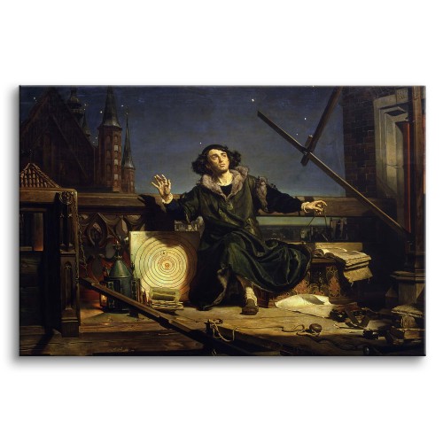 Reprodukcja obrazu na płótnie – Jan Matejko „Kopernik – Rozmowa z Bogiem” - zdjęcie 2
