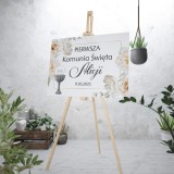 Elegancki Plakat powitalny Komunia Święta I Tablica powitalna na Pierwszą Komunię Świętą I Pamiątka 61740 Naklejkomania - zdjecie 5 - miniatura