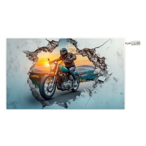 Osłona Maskownica grzejnika- motocyklista | Dekoracyjna mata na kaloryfer 81709 - zdjęcie 2