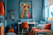 Plakat z żyrafą w okularach w stylu Pop Art – kolorowa grafika | Śmieszny obraz do pokoju nastolatka 94124 Naklejkomania - zdjecie 6 - miniatura