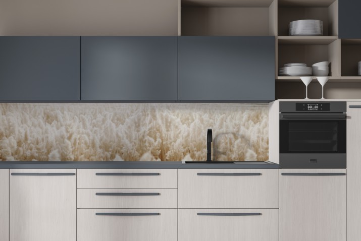 Dekoracyjny Panel kuchenny | Lacobel do kuchni w stylu boho- trawy pampasowe P21351 - zdjęcie 3