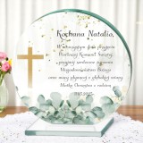 Elegancka statuetka z dedykacją - Pamiątka Pierwszej Komunii Świętej | Prezent na komunię 66080 Naklejkomania - zdjecie 4 - miniatura