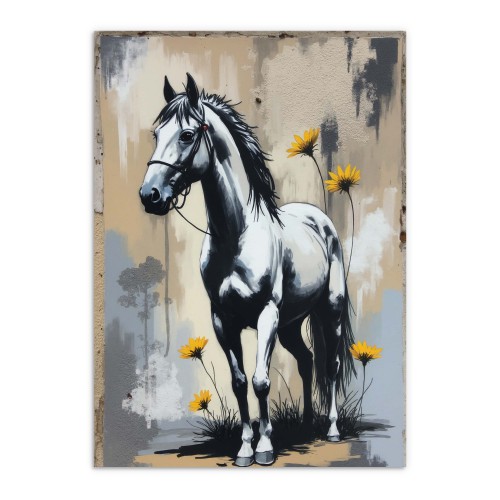 Surowy Plakat w stylu Street Art | Oryginalna sztuka uliczna do wnętrz w stylu loft i industrialnym 81696 - zdjęcie 4