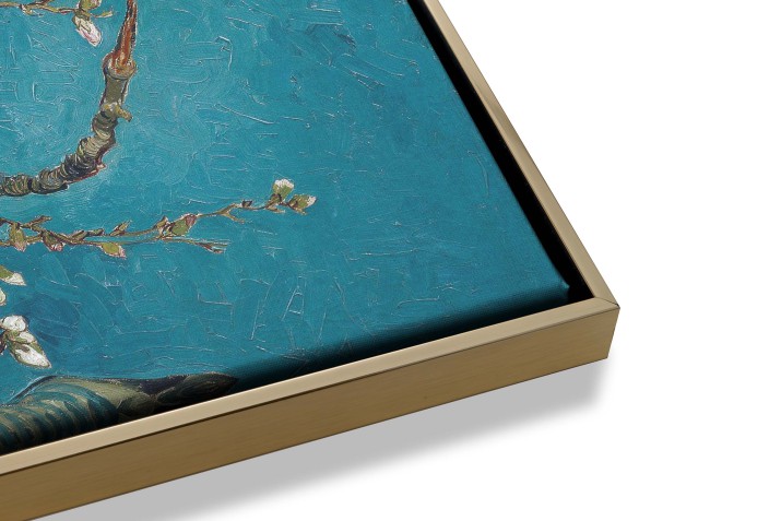 Obraz na płótnie &amp;amp;quot;Migdałowiec&amp;amp;quot;- reprodukcja malarstwa Vincenta Van Gogha w dekoracyjnej ramie typu American Box R92072 - zdjęcie 4