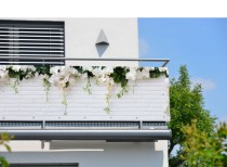 Elegancka Osłona na balkon, maskownica na barierkę- biała cegiełka 81789 Naklejkomania - zdjecie 1 - miniatura