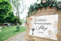 Elegancki Plakat powitalny Komunia Święta I Tablica powitalna na Pierwszą Komunię Świętą I Pamiątka 61740 Naklejkomania - zdjecie 6 - miniatura