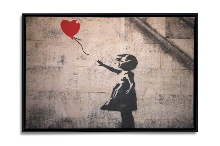 Obraz w Ramie American Box | Banksy- Dziewczynka z Balonikiem R32478 - zdjęcie 3