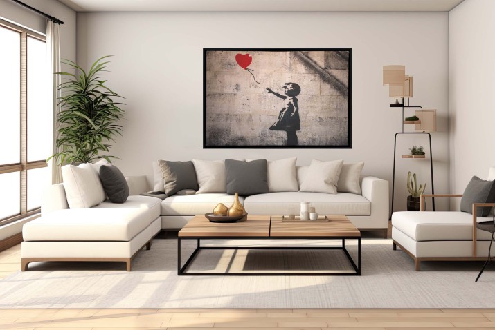 Obraz w Ramie American Box | Banksy- Dziewczynka z Balonikiem R32478 - zdjęcie 9