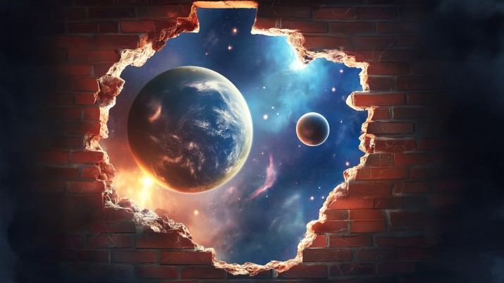 Osłona grzejnika- Kosmos 3D | Dekoracyjna mata magnetyczna na kaloryfer- dziura 81704 - zdjęcie 4