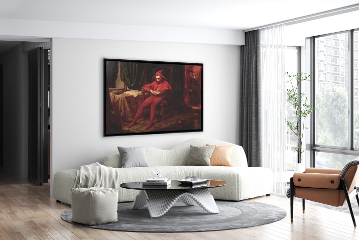 &amp;quot;Stańczyk&amp;quot;- Reprodukcja obrazu Jana Matejki w eleganckiej ramie American Box R92039 - zdjęcie 7