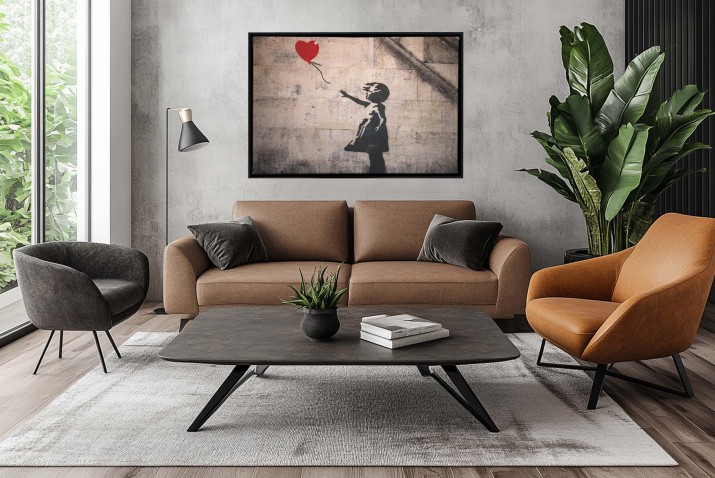 Obraz w Ramie American Box | Banksy- Dziewczynka z Balonikiem R32478 - zdjęcie 8