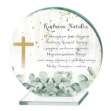 Elegancka statuetka z dedykacją - Pamiątka Pierwszej Komunii Świętej | Prezent na komunię 66080 Naklejkomania - zdjecie 1 - miniatura