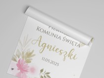 Plakat powitalny na Pierwszą Komunię Świętą | Dekoracje komunijne- tablica na powitanie gości 61730 Naklejkomania - zdjecie 2 - miniatura