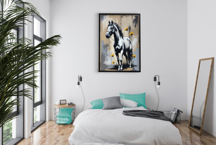 Surowy Plakat w stylu Street Art | Oryginalna sztuka uliczna do wnętrz w stylu loft i industrialnym 81696 - zdjęcie 2