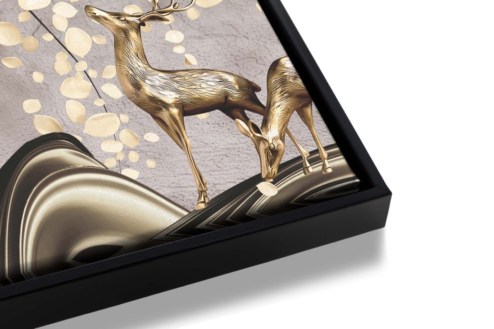 Obraz w eleganckiej ramie American Box | Złote drzewo-  dekoracja glamour R241426 - zdjęcie 6