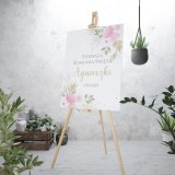 Plakat powitalny na Pierwszą Komunię Świętą | Dekoracje komunijne- tablica na powitanie gości 61730 Naklejkomania - zdjecie 3 - miniatura